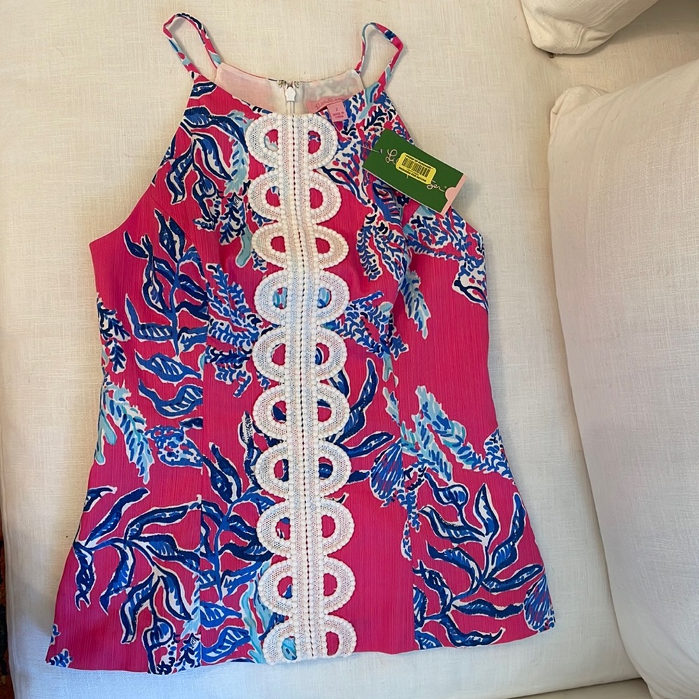 Lilly Pulitzer Annabelle to pin Capri pink samba